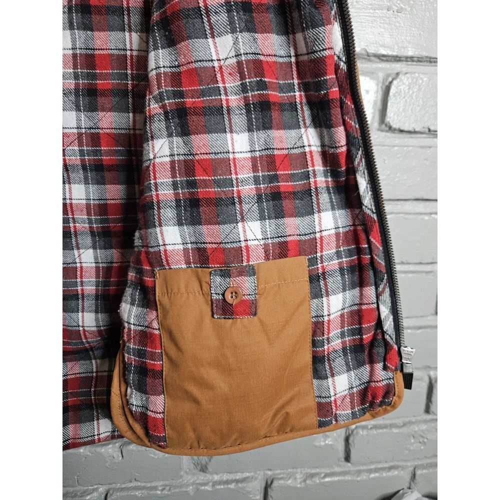 RPZN Men's Vest Chore Ranch Hunting Utility Brown Quilted Size L - Picture 6 of 6